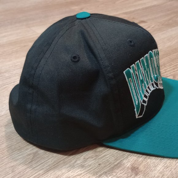 VINTAGE 90s Arizona Diamondbacks Hat Wave Snapback G Cap Spellout One Size Adult - Picture 5 of 13